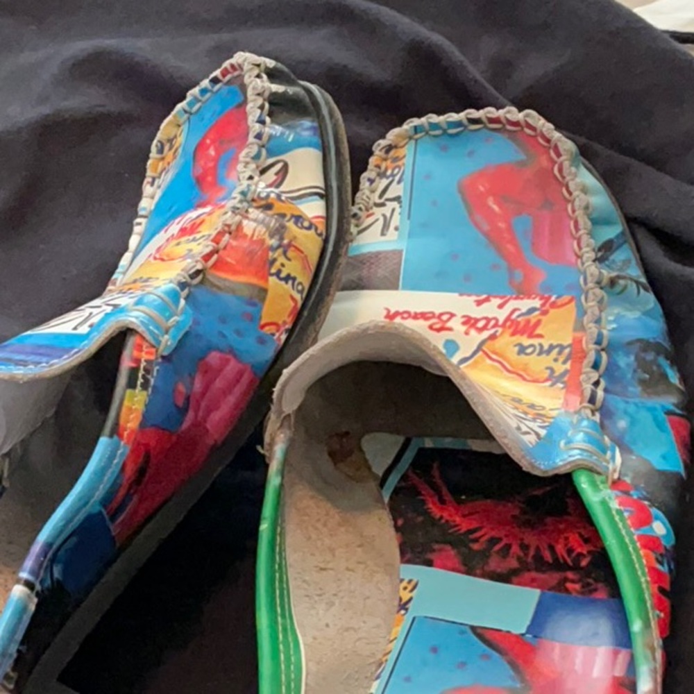 Colorful Graphic Slip-On Shoes
